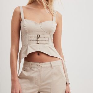 Cargo Beige Corset Top